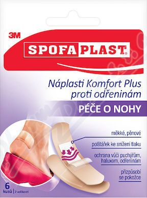 3M Spofaplast 187 Náplasti Komfort Plus odřen.6ks