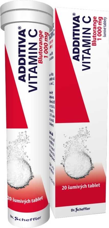 ADDITIVA VITAMIN C BLUTORANGE 1000MG šumivá tableta 20