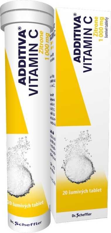 ADDITIVA VITAMIN C ZITRONE 1000MG šumivá tableta 20