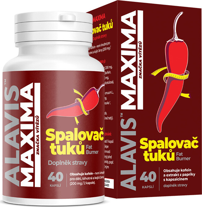 ALAVIS MAXIMA Spalovač tuků Fat Burner cps.40