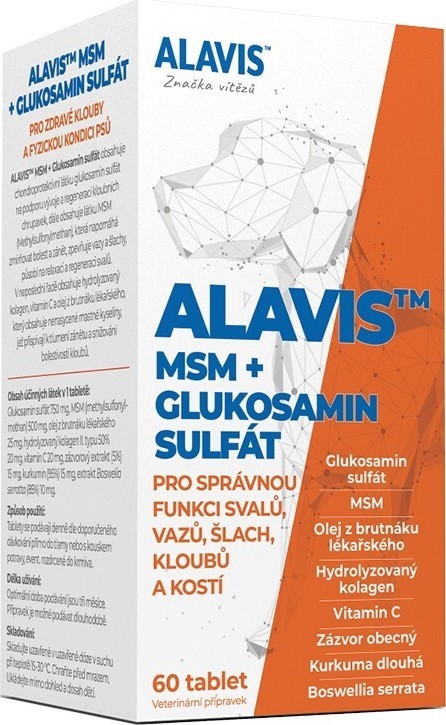 Alavis MSM+Glukosamin sulfát tbl.60