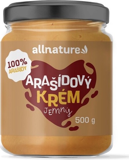 Allnature Arašídový krém jemný 500 g