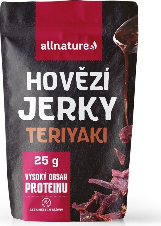 Allnature BEEF Teriyaki Jerky sušené hovězí maso 25g