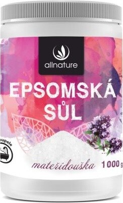 Allnature Epsomská sůl Mateřídouška 1000g