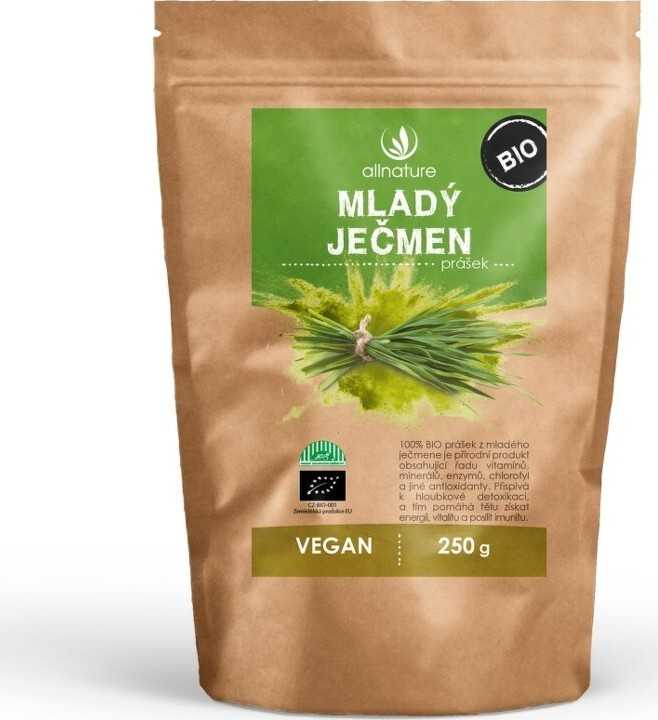 Allnature Mladý ječmen prášek BIO 250g