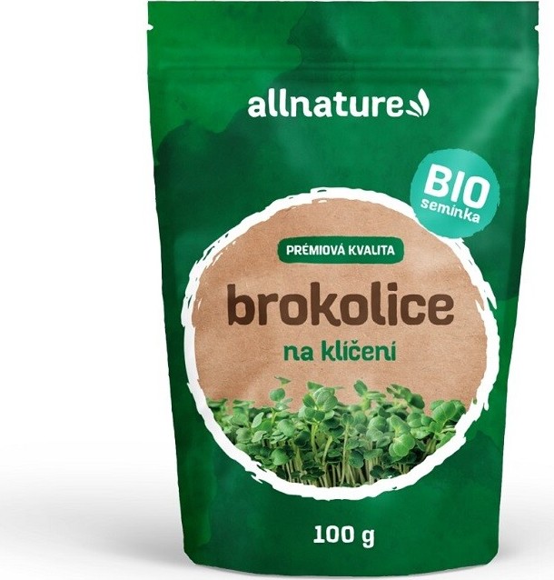 Allnature Semínka na klíčení brokolice BIO 100g