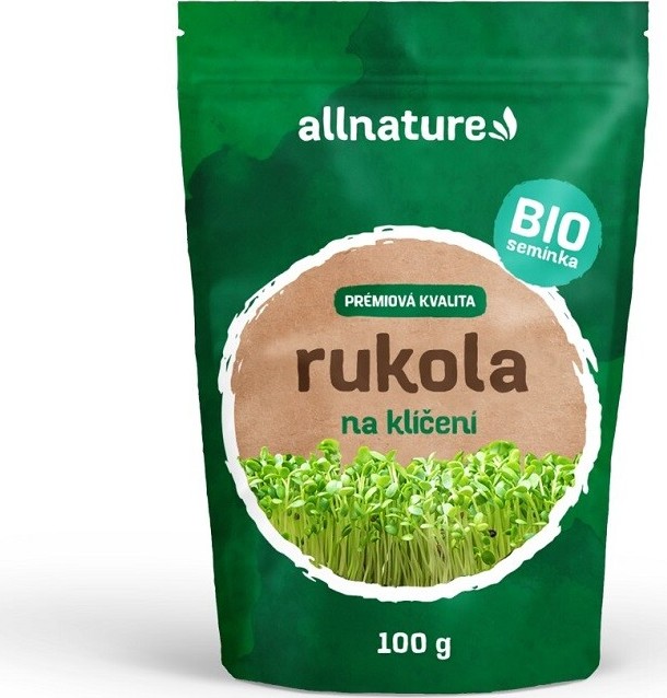 Allnature Semínka na klíčení rukola BIO 100g