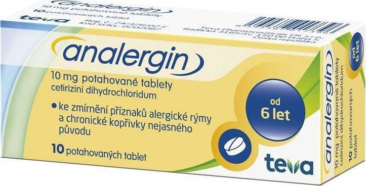 ANALERGIN 10MG potahované tablety 10