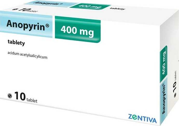 ANOPYRIN 400MG neobalené tablety 10