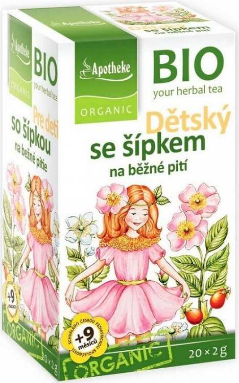 Apotheke BIO Dětský ovocný čaj se šípkem 20x2g