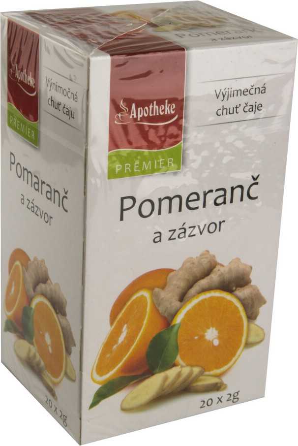 Apotheke Pomeranč a zázvor čaj 20x2g