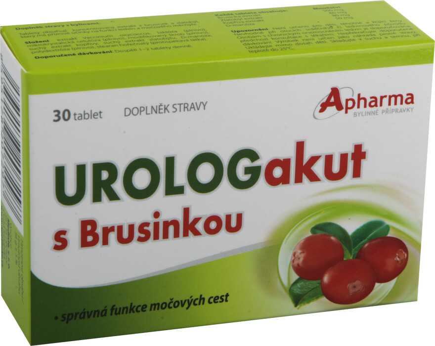 Apotheke Urolog akut s brusinkou tbl. 30