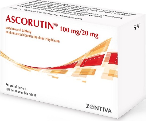 ASCORUTIN 100MG/20MG potahované tablety 100(4X25)