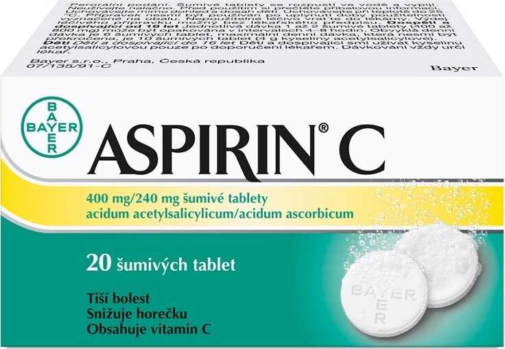 ASPIRIN C 400MG/240MG šumivá tableta 20