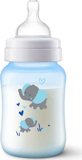 AVENT Láhev Anti-colic 260ml modrá/slon