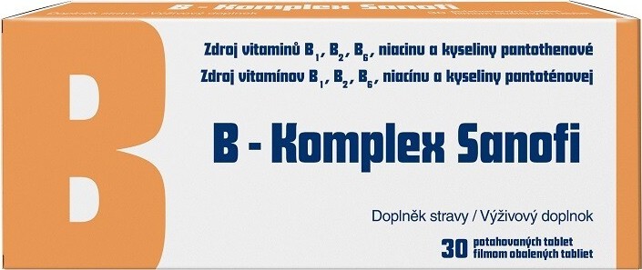 B-Komplex Sanofi 30 potahovaných tablet