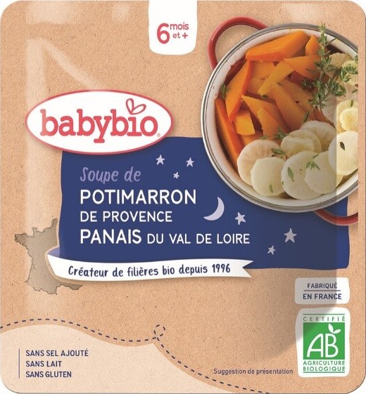 BABYBIO Dýňová polévka s pastinákem 190g