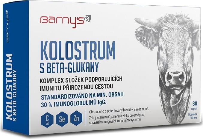 Barnys Kolostrum s beta-glukany cps.30