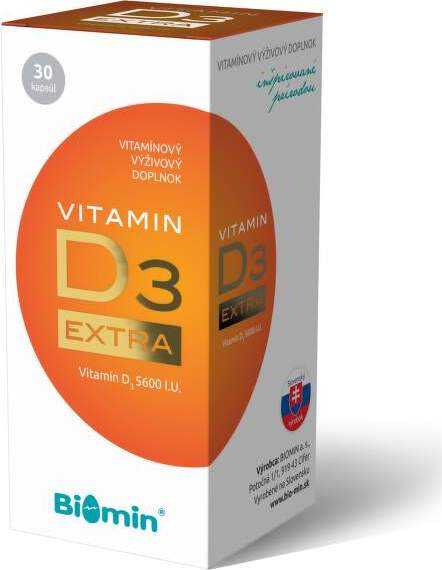 Biomin VITAMIN D3 EXTRA 5600 I.U. 30 tob.