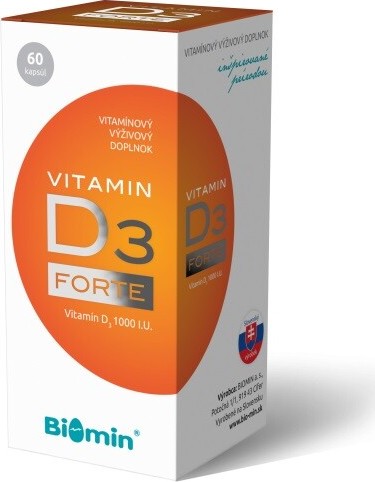 Biomin VITAMIN D3 FORTE 1000 I.U. 60 tob.