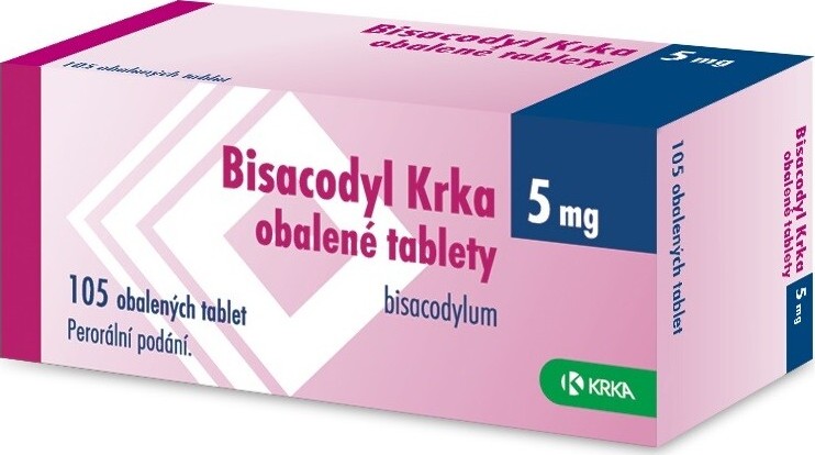 BISACODYL KRKA 5MG obalené tablety 105