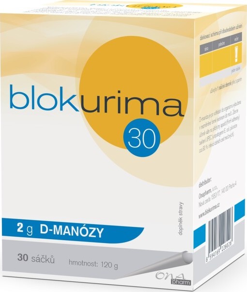 Blokurima 2g D-manózy sáčky 30x4g