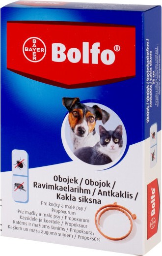 Bolfo 1.234g obojek pro kočky a malé psy 38cm