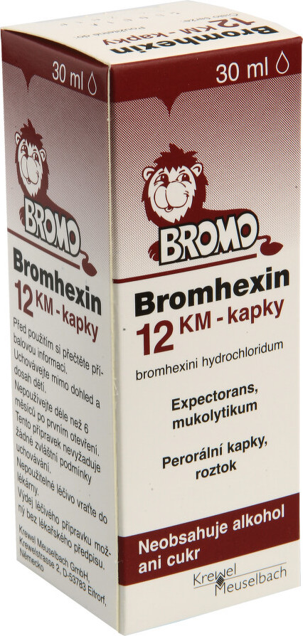 BROMHEXIN KM 12MG/ML perorální kapky