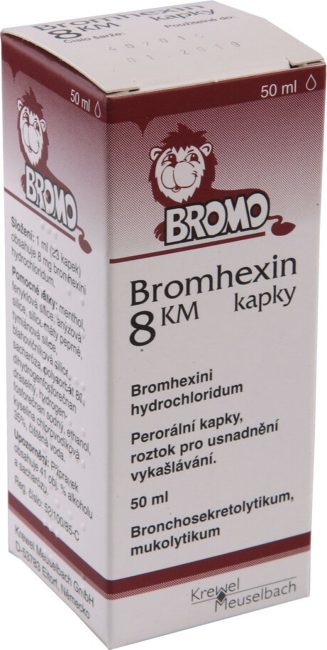 BROMHEXIN KM 8MG/ML perorální kapky