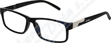 Brýle čtecí +2.00 černé s kovovým doplňkem FLEX