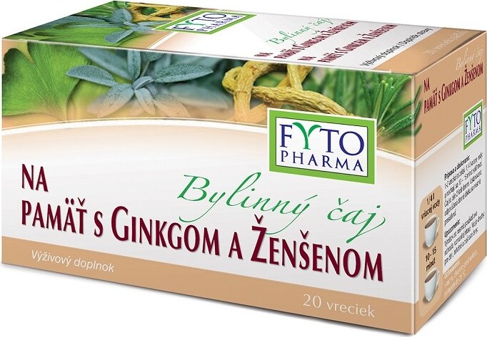 Bylinný čaj na dobrou paměť 20x1.25g Fytopharma