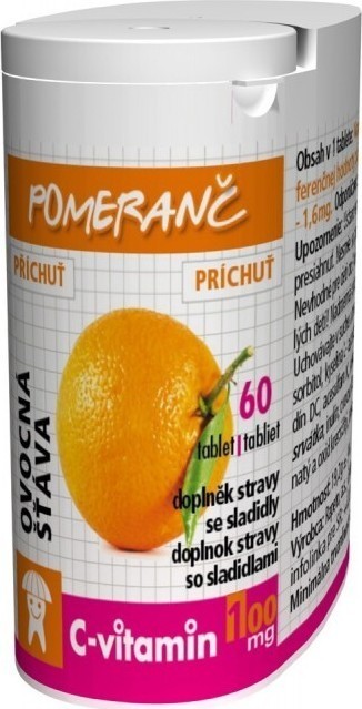 C-Vitamin 100mg Pomeranč se sukralózou tbl.60