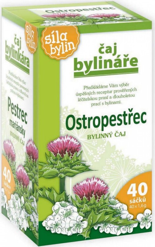 Čaj Bylináře Ostropestřec jaterní směs 40x1.5g