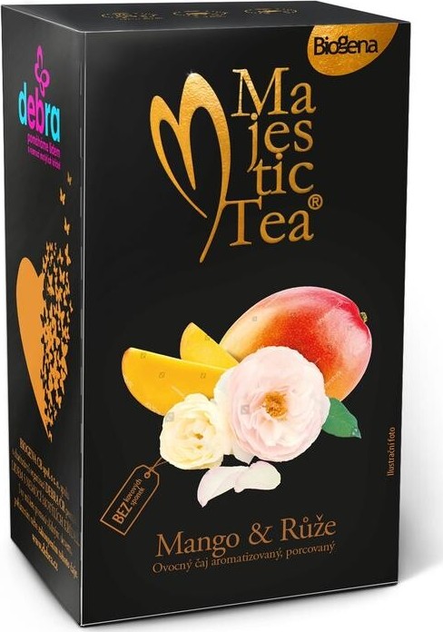 Čaj Majestic Tea Mango&Růže 20x2.5g