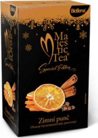 Čaj Majestic Tea Zimní punč 20x2g
