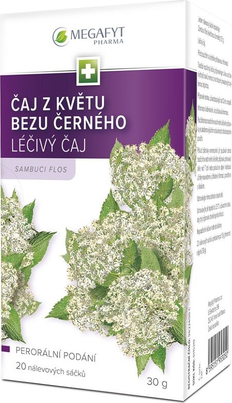 ČAJ Z KVĚTU BEZU ČERNÉHO léčivý čaj 20 I