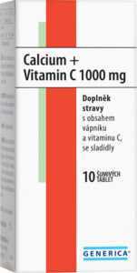 Calcium + Vitamin C 1000mg Generica eff.tbl.10