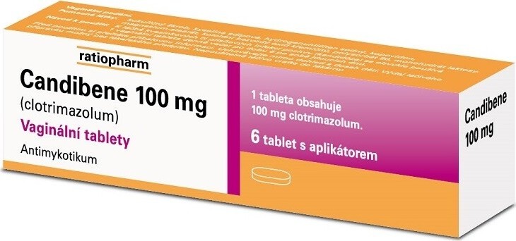 CANDIBENE 100MG vaginální neobalené tablety 6