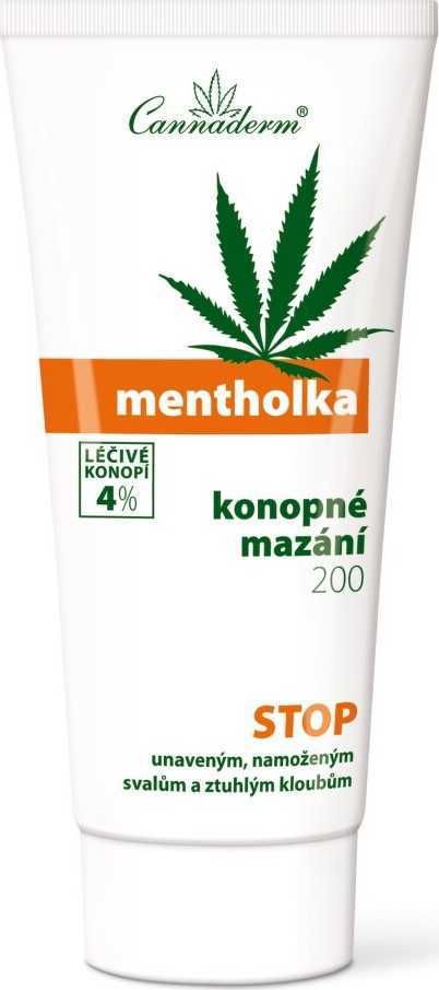 Cannaderm Mentholka konopné mazání 200ml