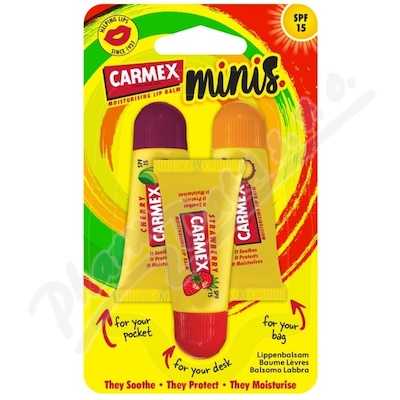 CARMEX Minis balzámy na rty SPF15 3ks