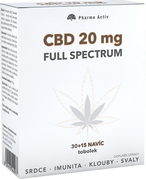 CBD 20mg Full Spectrum tob.30+15