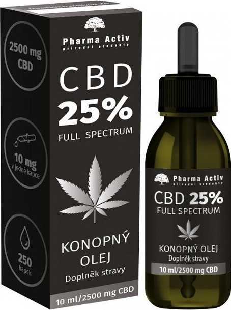 CBD 25% Konopný olej 2500mg 10ml