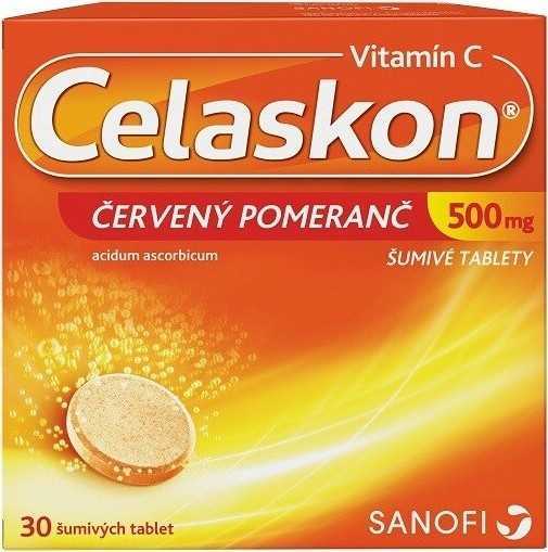 CELASKON ČERVENÝ POMERANČ 500MG šumivá tableta 30(3X10)