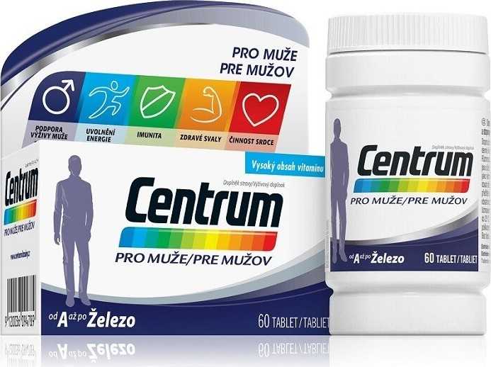 Centrum multivitamín pro muže 60 tablet - balení 2 ks