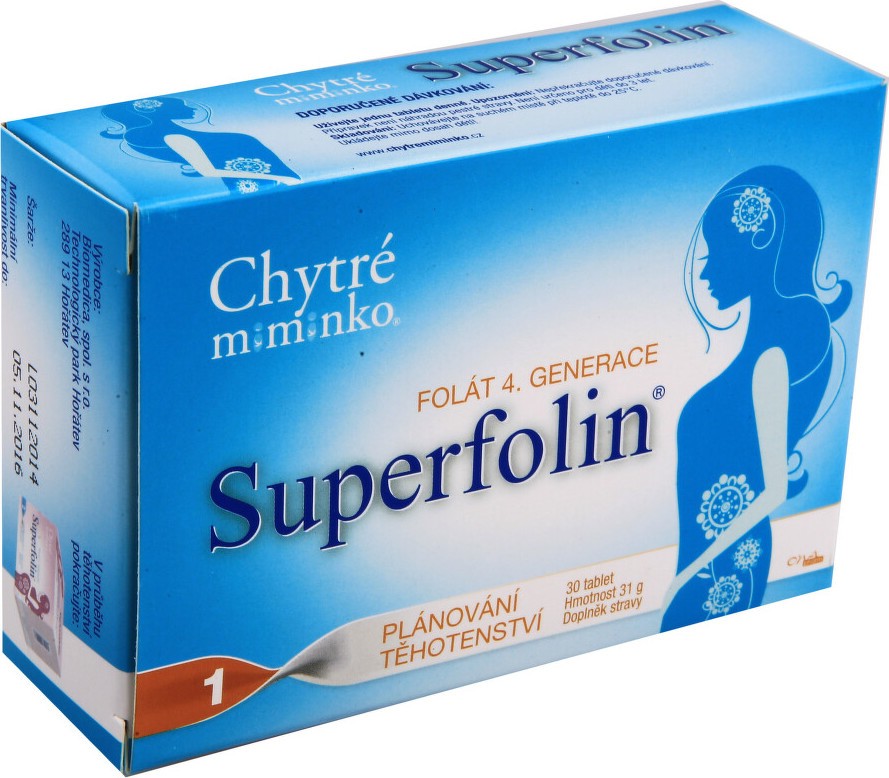 Chytré miminko superfolin 1 PLAN 30 kapslí