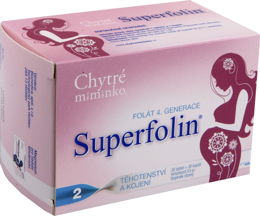 Chytré miminko superfolin 2 MAMA 30 tablet + 30 kapslí