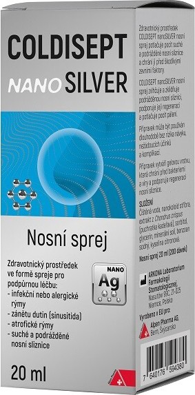 Coldisept nanoSilver nosní sprej 20ml