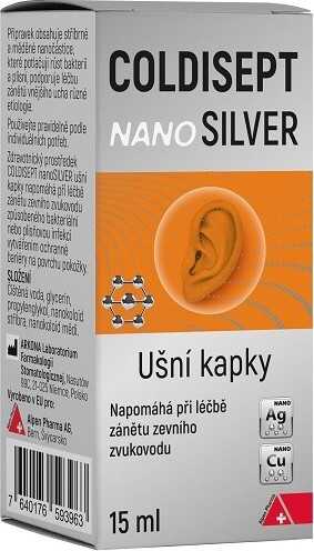 Coldisept nanoSilver ušní kapky 15ml