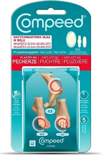 COMPEED Náplasti na puchýře - mix 5ks