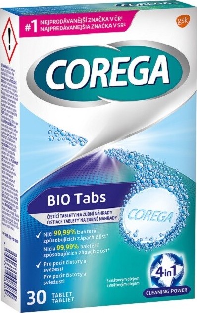 Corega Bio Tabs čisticí tablety 30ks